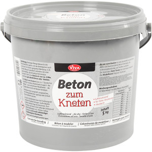 Beton-Modelliermasse, Grau, 4500g/ 1 Pck von Diverse