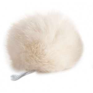 Pompon Quaste Kaninchenhaar Natur 90 mm von Diverse