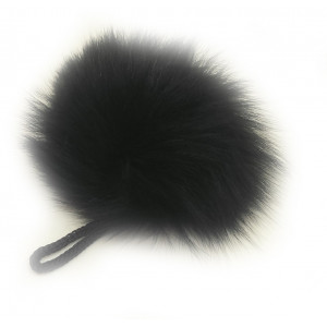 Pompon Quaste Kaninchenhaar Schwarz 90 mm von Diverse