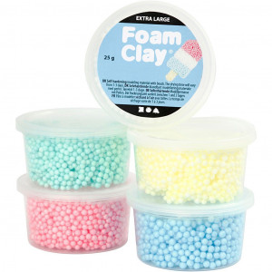 Foam Clay Extra Large, versch. Farben, 5x25g von Diverse