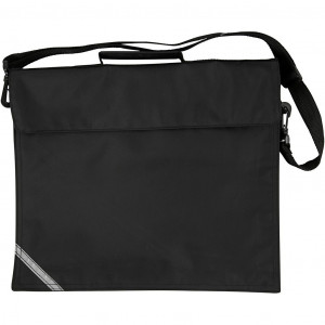 Schultasche, T 6 cm, Größe 36x31 cm, Schwarz, 1 Stk von Diverse