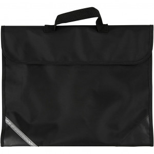 Schultasche, T 9 cm, Größe 36x29 cm, Schwarz, 1 Stk von Diverse