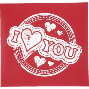 Siebdruck-Schablonen, I love you, 20x22 cm, 1 Bl. von Diverse