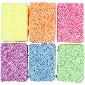 Soft Foam, Neonfarben, 10 g/ 6 Pck von Diverse