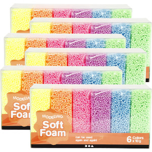 Soft Foam, Sortierte Farben, 6Pck/ 1 Pck von Diverse