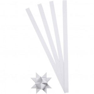 Star Strips Weiß 45cm 10mm Durchmesser 4,5cm - 100 Stk. von Diverse