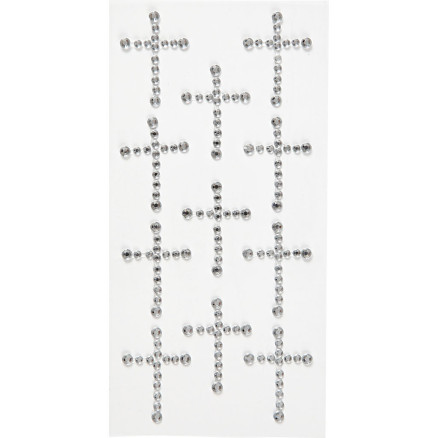 Strasstein-Sticker, Größe 35x25 mm, Silber, 11 Stk/ 1 Pck Strasstein-Sticker, Größe 35x25 mm, Silber, 11 Stk/ 1 Pck von Diverse