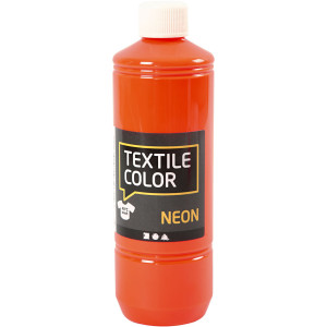 Textilfarbe, Neonorange, 500 ml/ 1 Fl. von Diverse