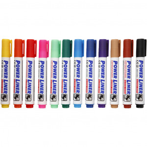 Whiteboard Marker, Strichstärke: 4mm, 12 Stk von Diverse