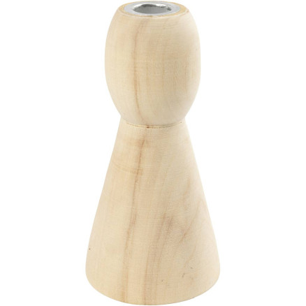 Zapfenhalter aus Holz, H: 9,5 cm, 1 Stk. Zapfenhalter aus Holz, H: 9,5 cm, 1 Stk. von Diverse