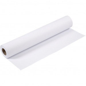 Zeichenpapier-Rolle, B 61 cm, 80 g, Weiß, 50m/ 1 Rolle von Diverse