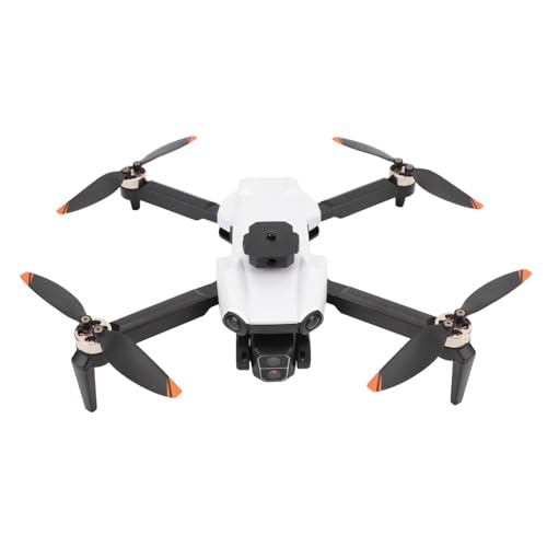 Diyeeni Bürstenlose Motordrohne mit Dual-Kamera, HD-Regler, Ferngesteuerte Quadcopter-FPV-Drohne, 90-Grad-Objektivwinkel, für Lithium-Batterie-RC-Quadcopter (White) von Diyeeni