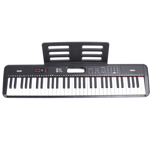 E-Piano-Tastatur, 61 Tasten, Digitale Klaviertastatur für Kinder mit Integriertem Lautsprecher, Mikrofon und Notenständer, Tragbares Klavier für Anfänger, Kinder und Erwachsene von Diyeeni