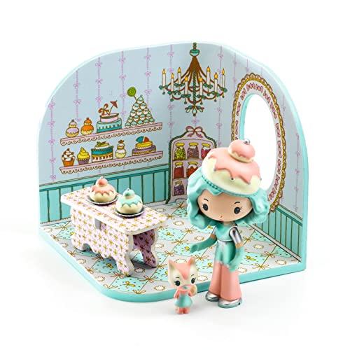 DJECO 36955 Tinyly La pastelería de Charlie Modische Puppen und Accessoires, bunt von Djeco