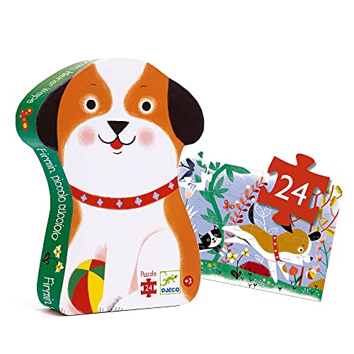 DJECO DJ07280 P. Firmin kleine Welpen Silhouette Hund Puzzles von Djeco