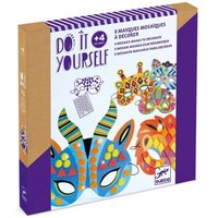 DJECO DJ07900 Do it yourself: Mosaik-Masken Dschungeltiere von Djeco