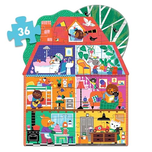 DJECO The Little Buddies Riesen-Puzzle, 36 Teile von Djeco