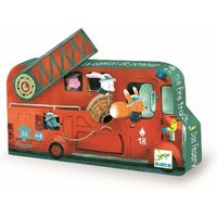 Djeco - (N) Formenpuzzle: The fire truck - 16pcs von Djeco