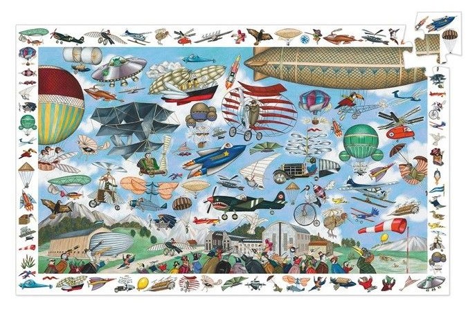 Djeco Beobachtungspuzzle - Aero Club 200 Teile Puzzle Djeco-07451 von Djeco