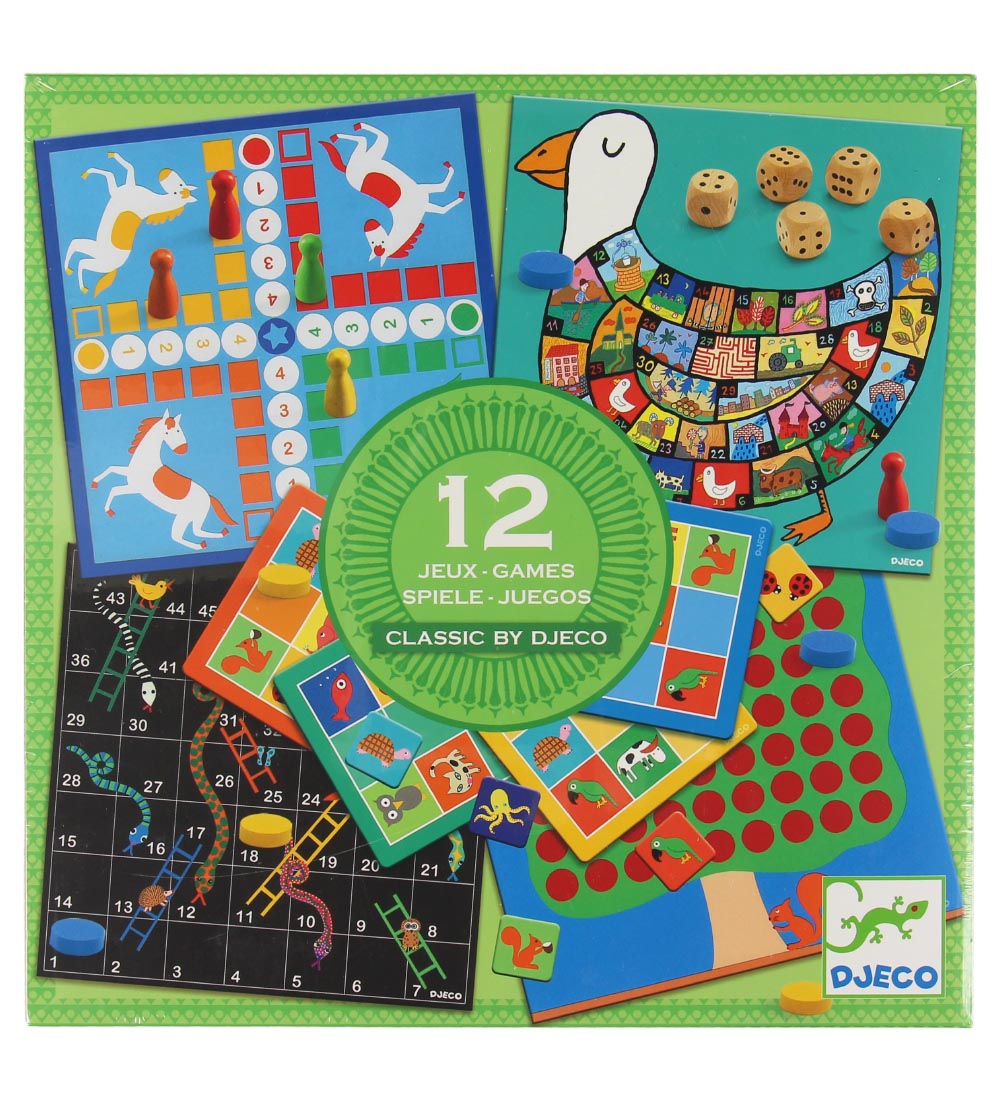 Djeco Brettspiele ? 12 in einem - Djeco - One Size - Brettspiele Djeco Brettspiele ? 12 in einem - Djeco - One Size - Brettspiele von Djeco