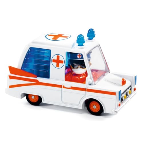 Djeco DJ05468 Crazy Motors Hurry Ambulance von Djeco