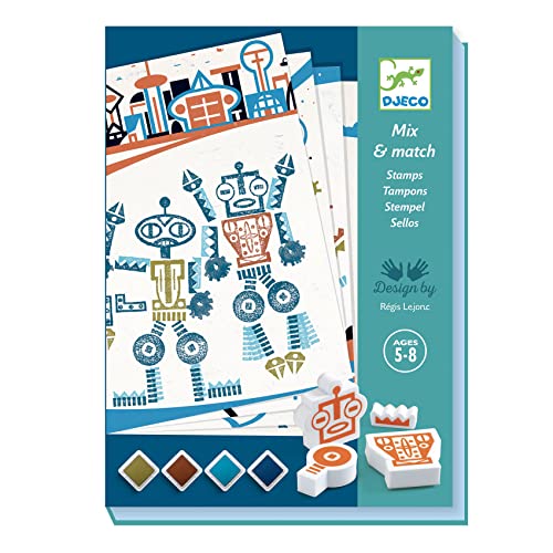 Djeco Stempel - Alien Roboter | Kreativ-Set #DJ08740 von Djeco