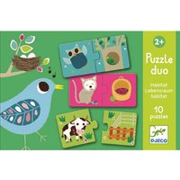 Djeco - Duo Puzzle: Habitat von Djeco