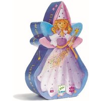 Djeco - Formenpuzzle: The fairy and the unicorn - 36 pcs von Djeco