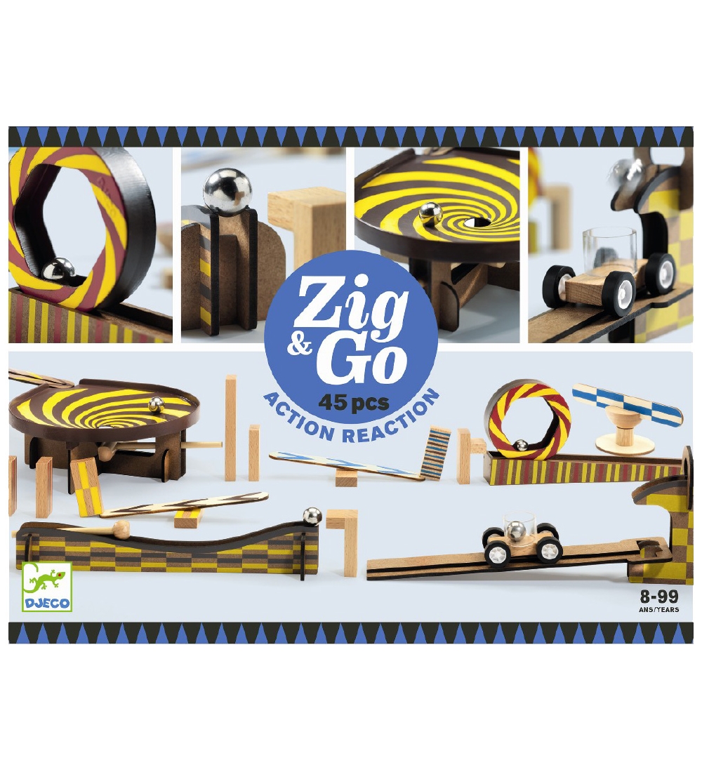 Djeco Kugelbahn - 45 Teile - Zig & Go - Holz - Djeco - One Size - Kugelbahn Djeco Kugelbahn - 45 Teile - Zig & Go - Holz - Djeco - One Size - Kugelbahn von Djeco