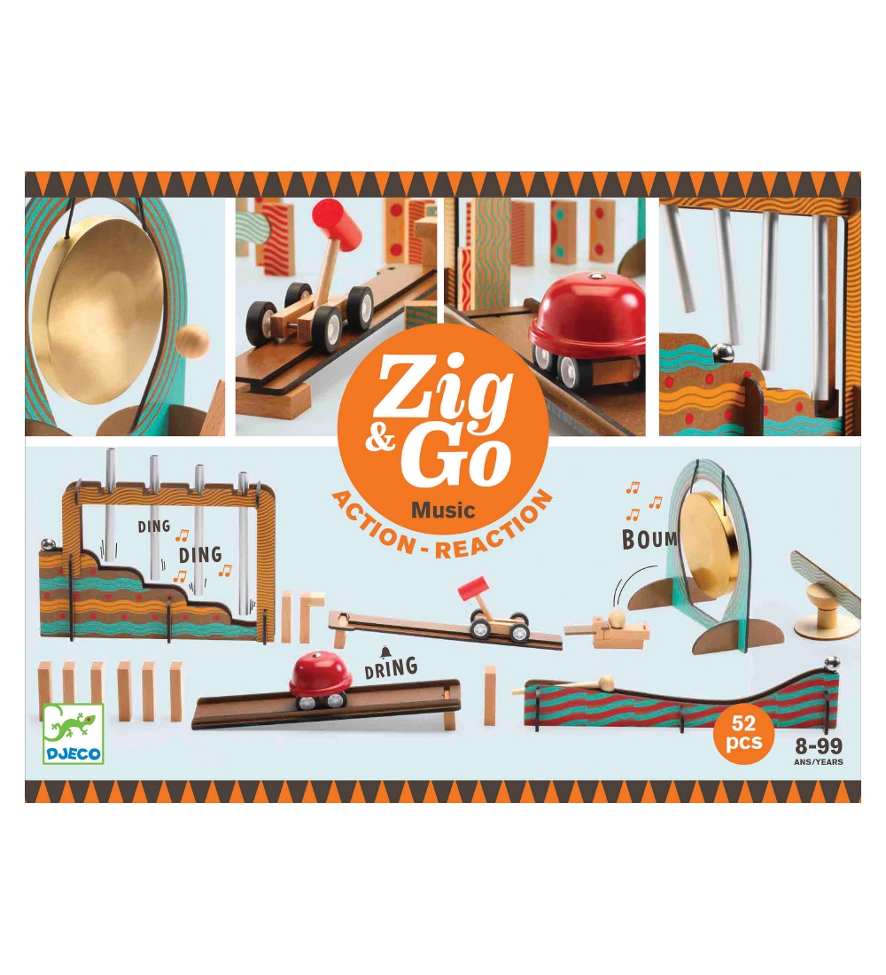 Djeco Kugelbahn - Holz - Zig & Go - 52 Teile - Music - Djeco - One Size - Kugelbahn Djeco Kugelbahn - Holz - Zig & Go - 52 Teile - Music - Djeco - One Size - Kugelbahn von Djeco
