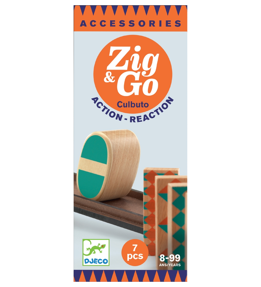 Djeco Kugelbahn - Holz - Zig & Go - 7 Teile - Culbuto - Djeco - One Size - Kugelbahn Djeco Kugelbahn - Holz - Zig & Go - 7 Teile - Culbuto - Djeco - One Size - Kugelbahn von Djeco