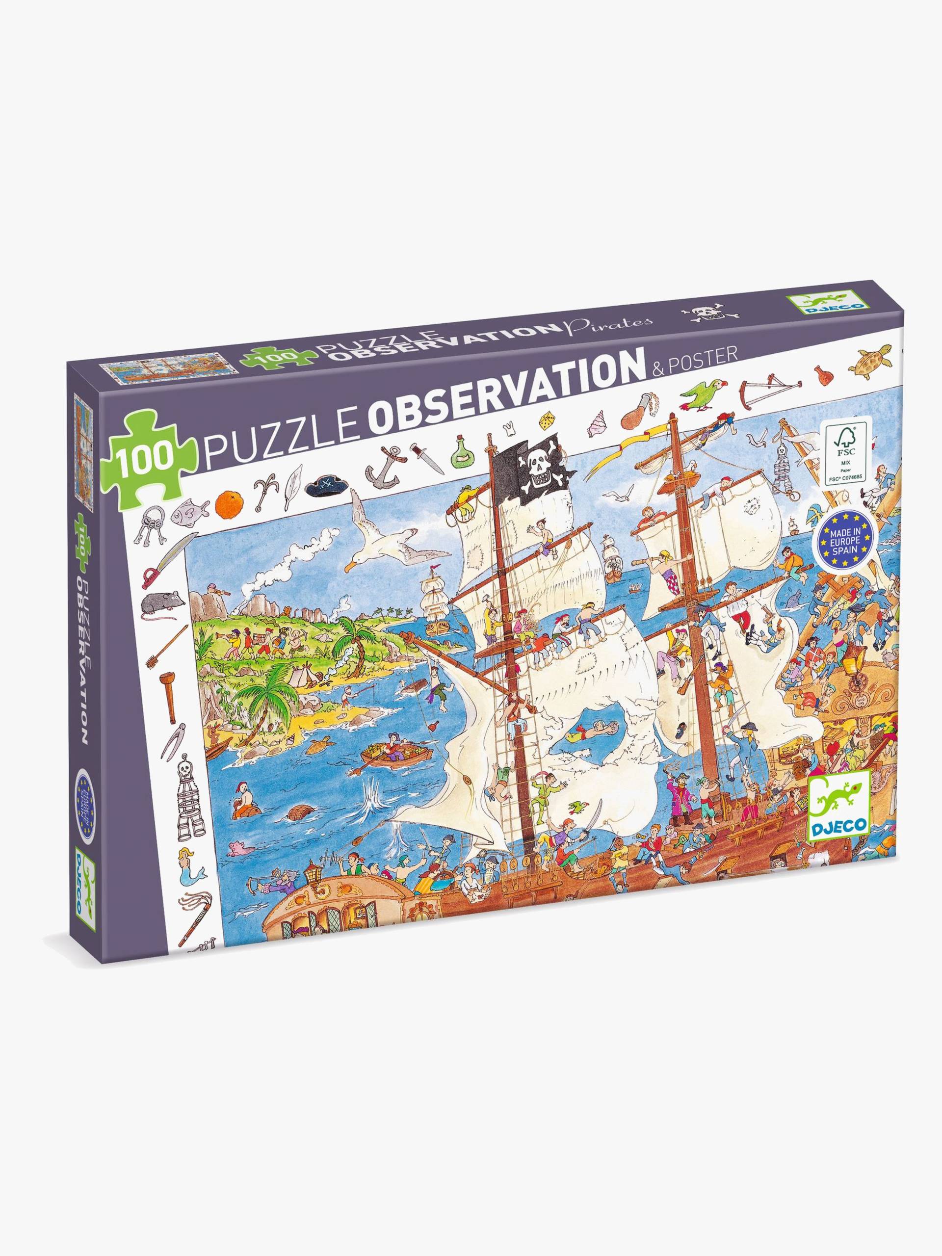 Djeco Observation Puzzle Pirat 100 Teile Djeco Observation Puzzle Pirat 100 Teile von Djeco