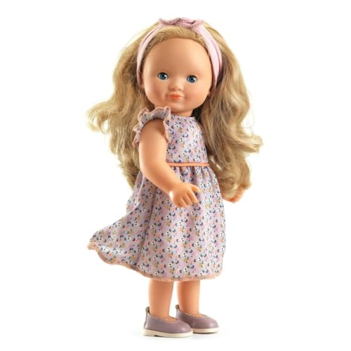 Djeco Puppe Marie | 32 cm große Spielpuppe ab 3 Jahren mit blondem Haar zum Frisieren, Schlafaugen, weichem Vinyl & waschbarer Kleidung | POMEA Stehpuppe Mädchen Djeco Puppe Marie | 32 cm große Spielpuppe ab 3 Jahren mit blondem Haar zum Frisieren, Schlafaugen, weichem Vinyl & waschbarer Kleidung | POMEA Stehpuppe Mädchen von Djeco