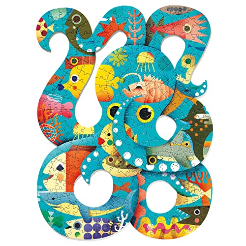 DJECO DJO7651 Oktopus Octopus Kunstpuzzle, 350 Teile, bunt von Djeco