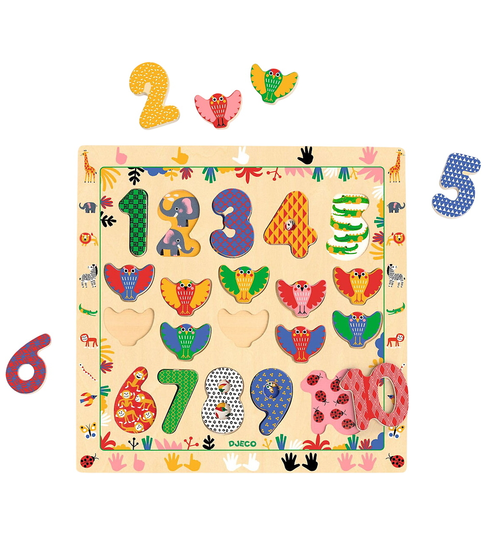 Djeco Puzzlespiel - 1-10 - 20 Teile - Djeco - One Size - Puzzlespiele Djeco Puzzlespiel - 1-10 - 20 Teile - Djeco - One Size - Puzzlespiele von Djeco