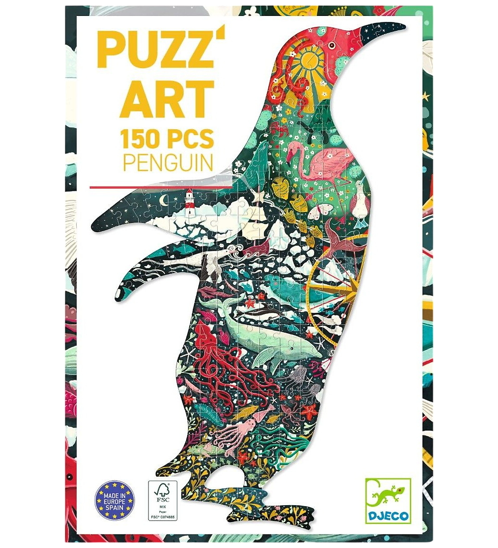 Djeco Puzzlespiel - 150 Teile - Puzz'Art Pinguin - Djeco - One Size - Puzzlespiele Djeco Puzzlespiel - 150 Teile - Puzz'Art Pinguin - Djeco - One Size - Puzzlespiele von Djeco