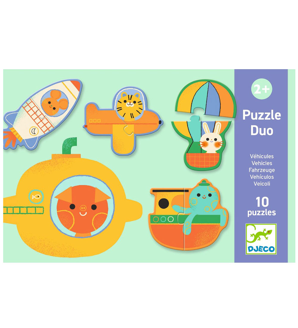 Djeco Puzzlespiel - 20 Teile - Duo - Fahrzeuge - Djeco - One Size - Puzzlespiele Djeco Puzzlespiel - 20 Teile - Duo - Fahrzeuge - Djeco - One Size - Puzzlespiele von Djeco