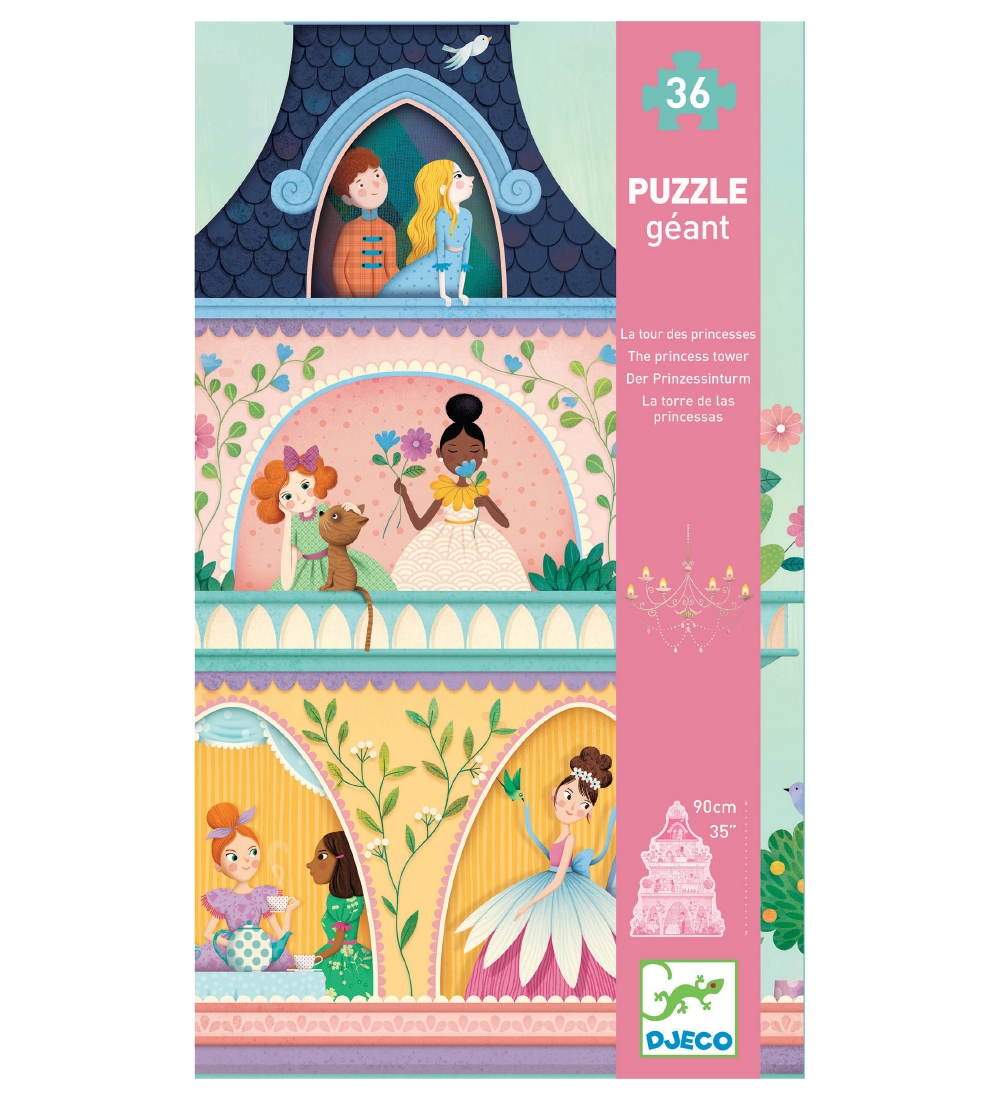 Djeco Puzzlespiel - 36 Teile - 90 cm - Princess Tower - Djeco - One Size - Puzzlespiele Djeco Puzzlespiel - 36 Teile - 90 cm - Princess Tower - Djeco - One Size - Puzzlespiele von Djeco