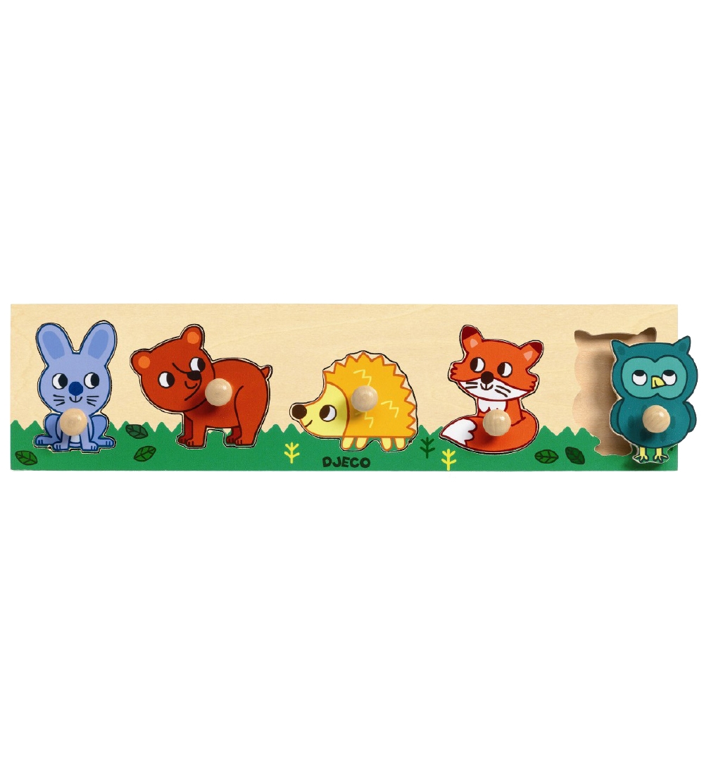 Djeco Puzzlespiel - 5 Teile - Holz - Waldtier - Djeco - One Size - Puzzlespiele Djeco Puzzlespiel - 5 Teile - Holz - Waldtier - Djeco - One Size - Puzzlespiele von Djeco