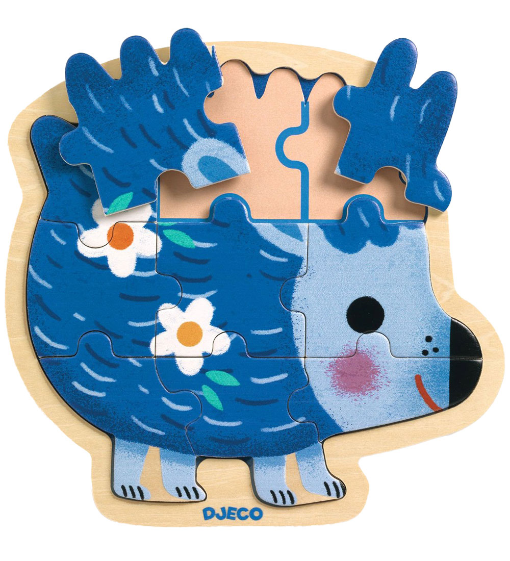 Djeco Puzzlespiel - 9 Teile - Holz - Igel - Djeco - One Size - Puzzlespiele Djeco Puzzlespiel - 9 Teile - Holz - Igel - Djeco - One Size - Puzzlespiele von Djeco