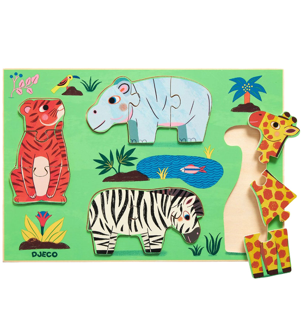 Djeco Puzzlespiel - Holz - 12 Teile - Coucou Tigers - Djeco - One Size - Puzzlespiele Djeco Puzzlespiel - Holz - 12 Teile - Coucou Tigers - Djeco - One Size - Puzzlespiele von Djeco