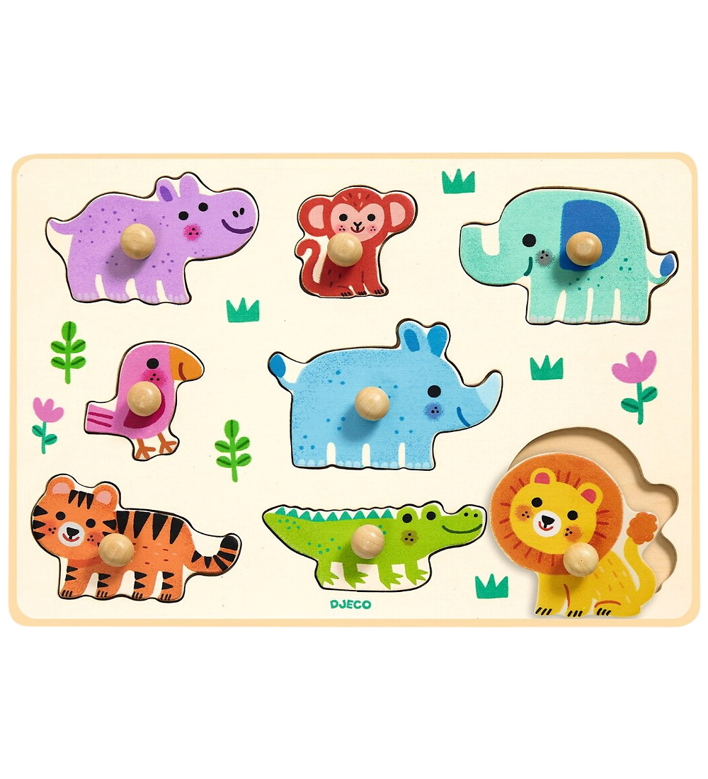 Djeco Puzzlespiel - Holz - Hippo'n'co - 8 Teile - Djeco - One Size - Puzzlespiele Djeco Puzzlespiel - Holz - Hippo'n'co - 8 Teile - Djeco - One Size - Puzzlespiele von Djeco