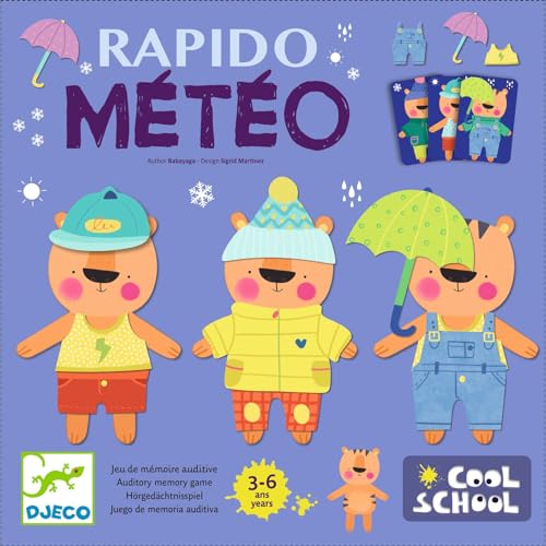 Djeco Rapido Meteo | 2-3 Spieler | Kinderspiel #DJ08527 von Djeco