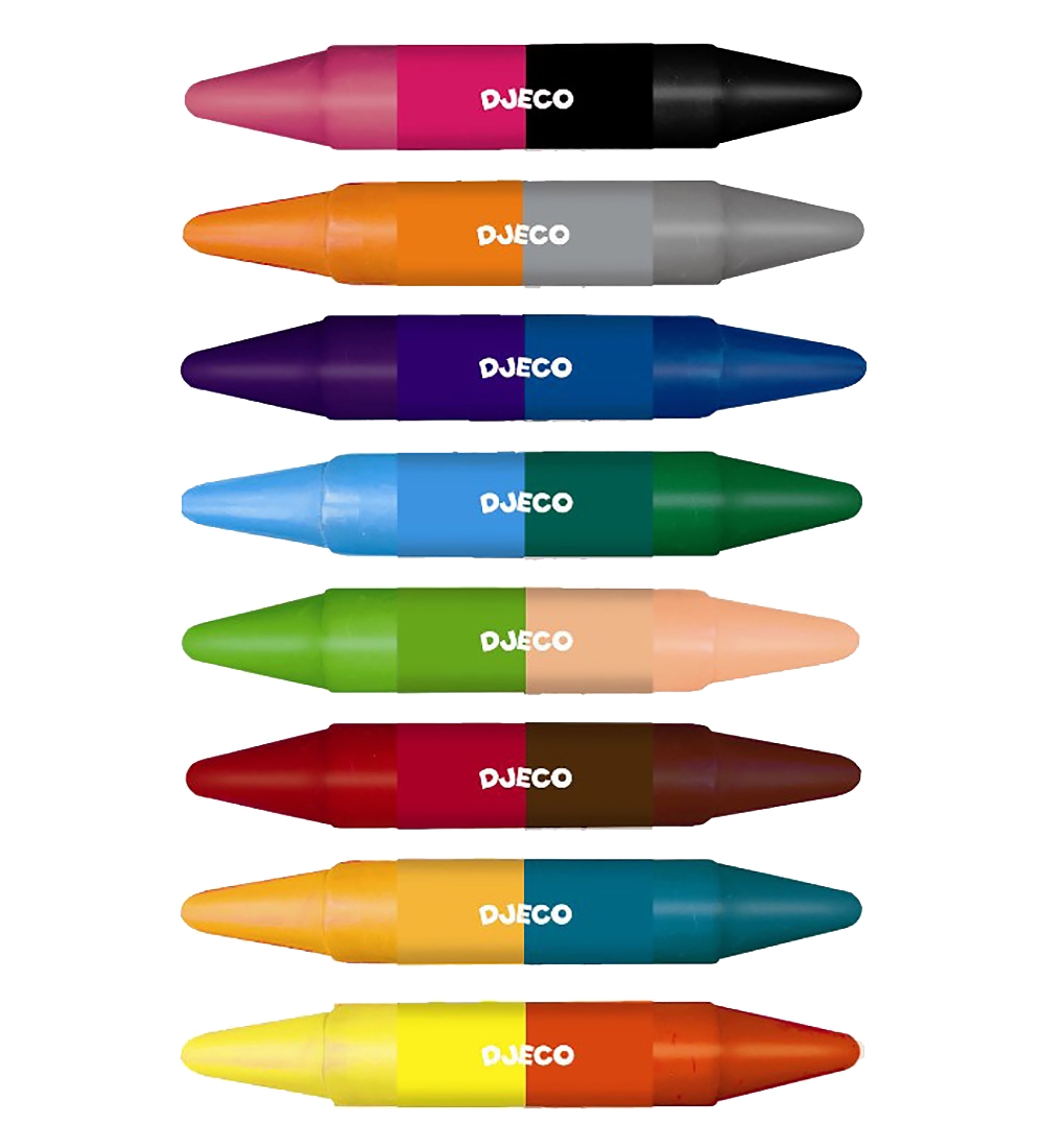 Djeco Wachsmalstifte - 2-I-1 - 8 st. - Mehrfarbig - Djeco - One Size - Buntstiftsets Djeco Wachsmalstifte - 2-I-1 - 8 st. - Mehrfarbig - Djeco - One Size - Buntstiftsets von Djeco