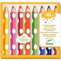 Farben 3-6 Jahre 8 colouring pencils for little ones von Djeco