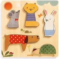 Holzpuzzle Relief Woodypets Holzpuzzle Relief Woodypets von Djeco