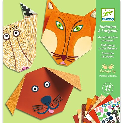 Djeco DJ08761 DJ09661 Tiere Origami animales, Sterne, Multicolour von Djeco