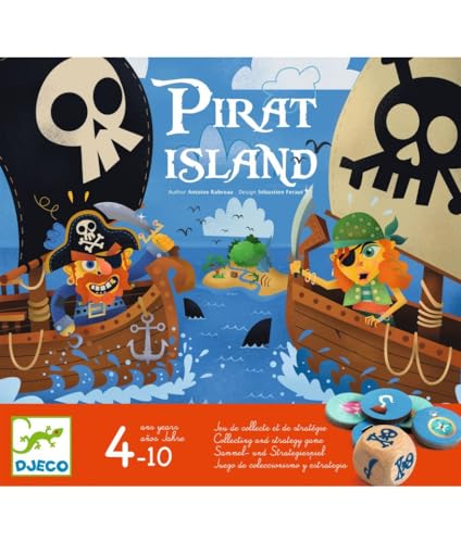 Djeco Pirate Island | 2-4 Spieler | Kinderspiel #DJ08595 von Djeco