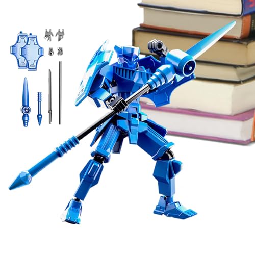 Djowyh -gedruckte Actionfigur, Actionfiguren, Mehrgelenkige bewegliche Roboter-Actionfigur, Ganzkörpermechanisches bewegliches Spielzeug, beweglicher Figurenroboter für Kinder und Erwachsene von Djowyh