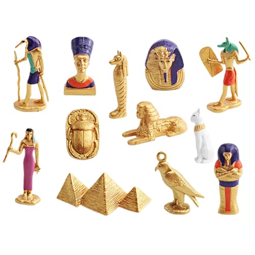 Djowyh Ägyptische Figuren, Miniatur-Figuren Ägyptischer Stil, Dekoratives Lernspiel Set Zur Förderung Der Kreativität Für Frauen Mädchen Schule Fans Zuhause Spielzeit Djowyh Ägyptische Figuren, Miniatur-Figuren Ägyptischer Stil, Dekoratives Lernspiel Set Zur Förderung Der Kreativität Für Frauen Mädchen Schule Fans Zuhause Spielzeit von Djowyh